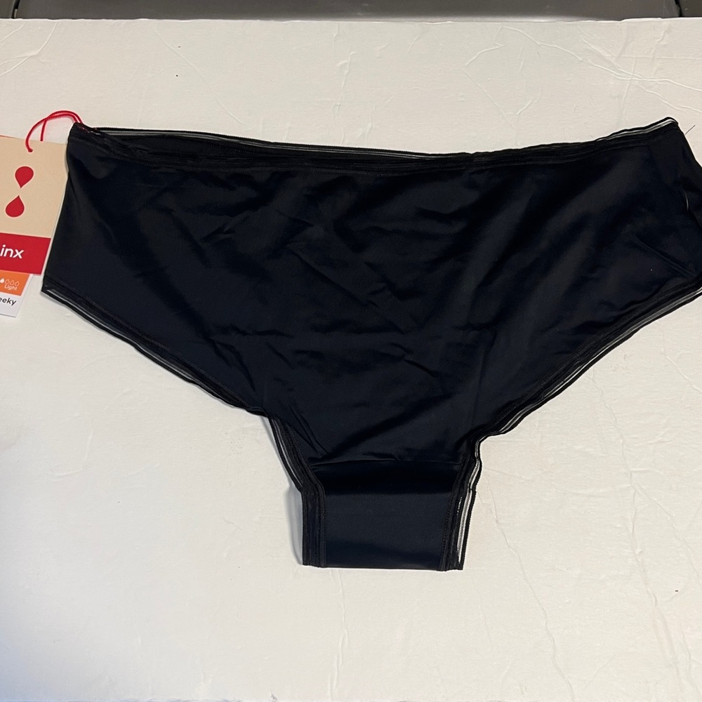 Thinx 3XL black cheeky period panties